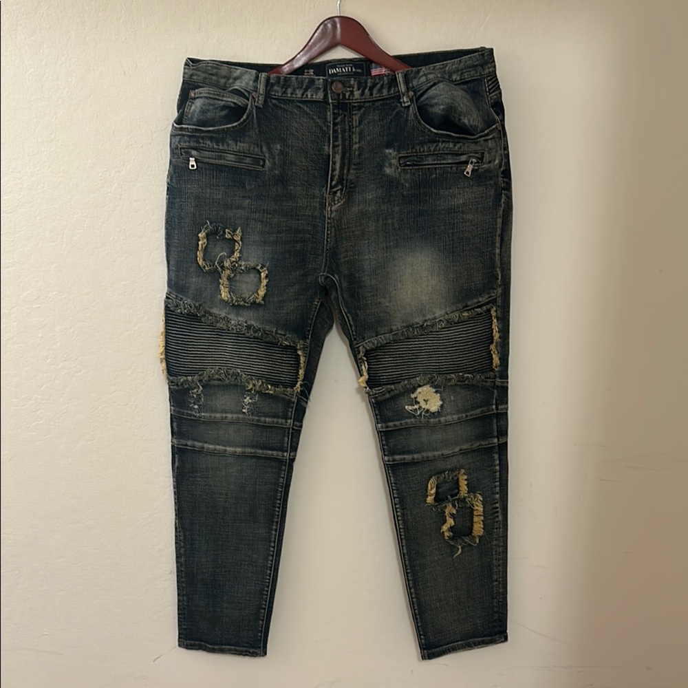 Distressed Denim Jeans